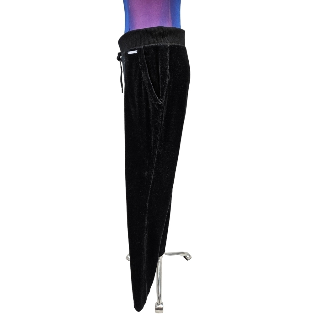 Michael Kors Black Velour Straight Leg Pants Size XL‎ Women's D56 - Picture 4 of 9